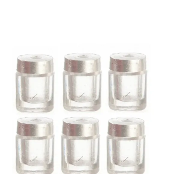 6 Dollhouse Miniature Baby Jars
