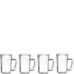 4 Dollhouse Miniature Beer Mugs
