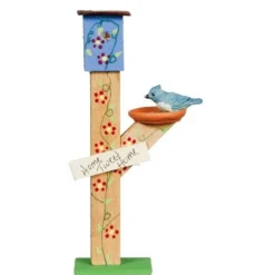 Dollhouse Miniature Bird House with Bird