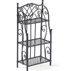 Dollhouse Miniature Black Wire Shelf