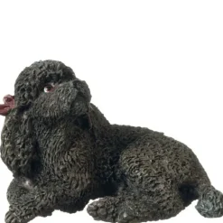 Dollhouse Miniature Black Poodle