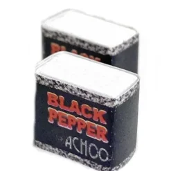 Dollhouse Miniature Black Pepper Jars