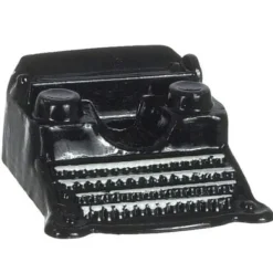 Dollhouse Miniature Black Typewriter