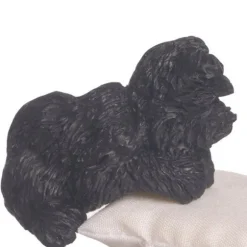 Dollhouse Miniature Black West Highland Terrier