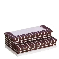 Dollhouse Miniature Brick Stair Entry