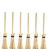 6 Dollhouse Miniature Brooms