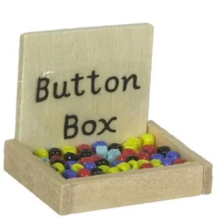 Dollhouse Miniature Button Box