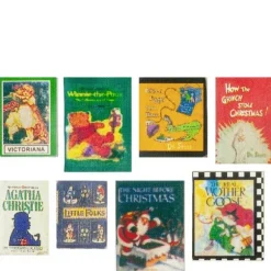 8 Dollhouse Miniature Children's Books