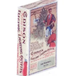 Dollhouse Miniature Christmas Tree Lights Box