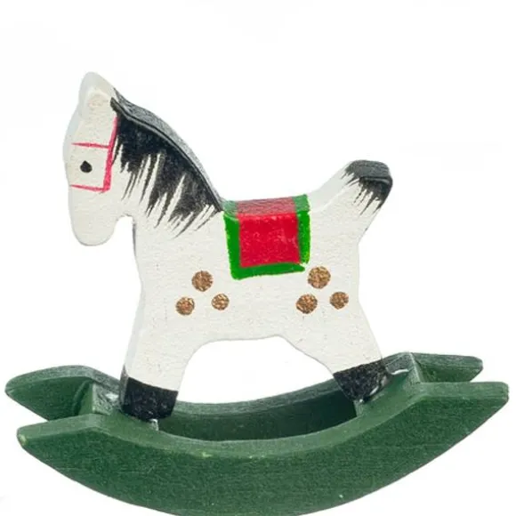 Dollhouse Miniature Christmas Rocking Horse
