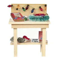 Dollhouse Miniature Christmas Workbench