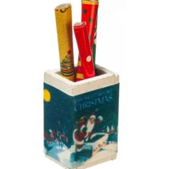Dollhouse Miniature Christmas Wrap Holder