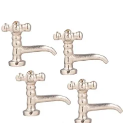 Dollhouse Miniature Chrome Spigots