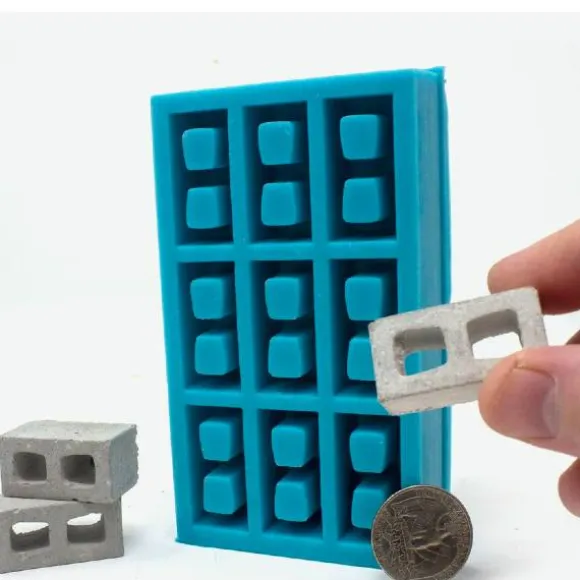 Dollhouse Miniature Cinder Block Mold