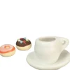 Dollhouse Miniature Coffee & 2 Donuts