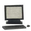 Dollhouse Miniature Computer Desktop Set
