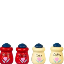 4 Dollhouse Miniature Containers