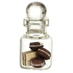 Dollhouse Miniature Cookies & Wafers in a Jar