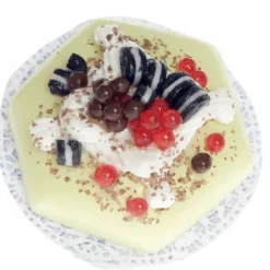 Dollhouse Miniature Cookie-Topped Cake