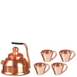 Dollhouse Miniature Copper Tea Sea