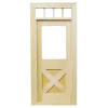 Dollhouse Miniature Crossbuck Door