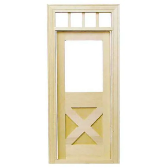 Dollhouse Miniature Crossbuck Door