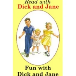 Dollhouse Miniature Dick and Jane Reader Book with Color Pages