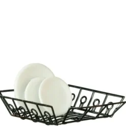 Dollhouse Miniature Dish Drainer with Dishes