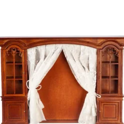 Dollhouse Miniature Display Cabinet Wall