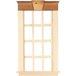 Dollhouse Miniature Dollhouse Keystone Pane Window