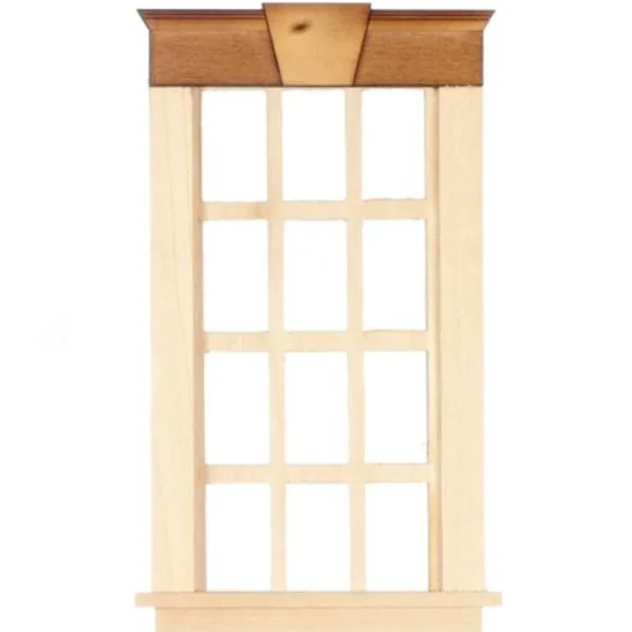 Dollhouse Miniature Dollhouse Keystone Pane Window