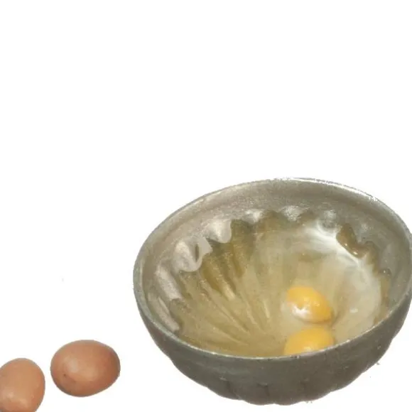 Dollhouse Miniature Eggs in a Bowl