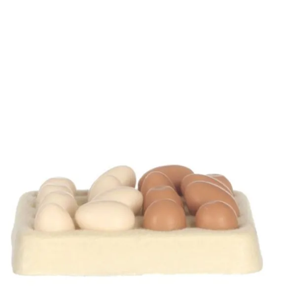 Dollhouse Miniature Eggs in a Carton