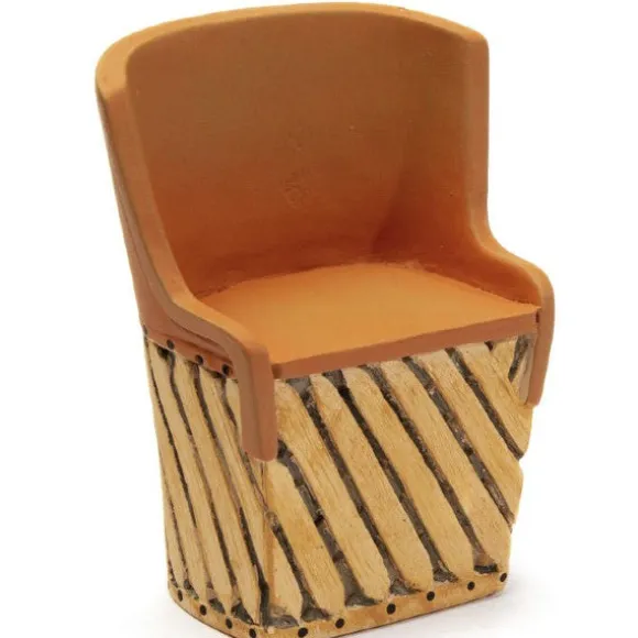 Dollhouse Miniature Equipale Barrel Chair