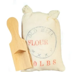 Dollhouse Miniature Flour Sack & Scoop