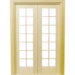 Dollhouse Miniature French Doors
