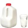 Dollhouse Miniature Gallon of Milk & Glass of Milk