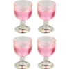 Dollhouse Miniature Glasses of Rose Wine