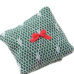 Dollhouse Miniature Green Lace Pillow