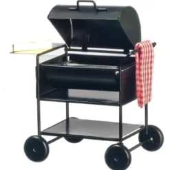 Dollhouse Miniature Grill with Towel