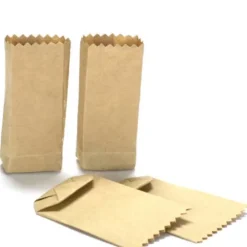 4 Dollhouse Miniature Grocery Bags