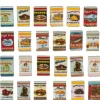 24 Dollhouse Miniature Grocery Tin Cans