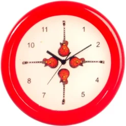Dollhouse Miniature Guitar Wall Clock