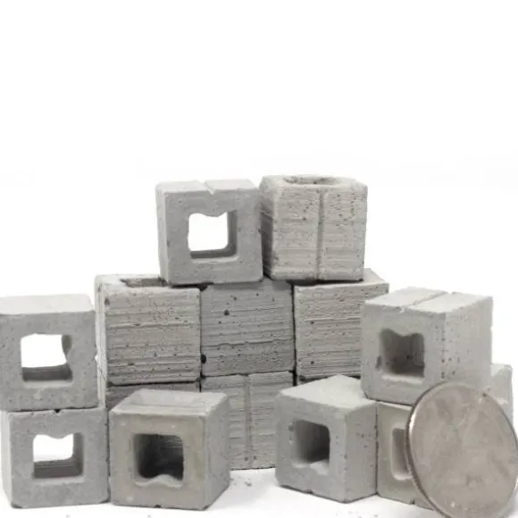 15 Dollhouse Miniature Half Cinder Blocks