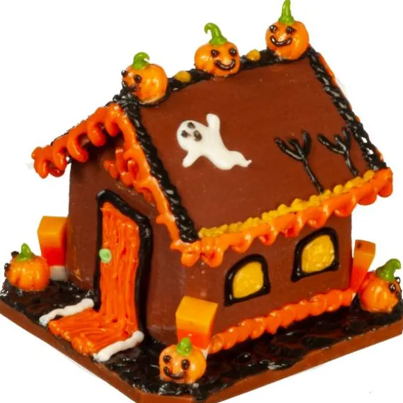 Dollhouse Miniature Halloween Gingerbread House