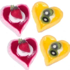 Dollhouse Miniature Heart Tarts