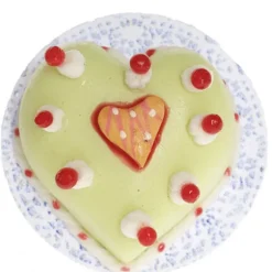 Dollhouse Miniature Heart Cake