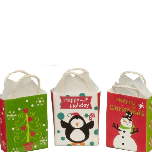 3 Dollhouse Miniature Holiday Bags