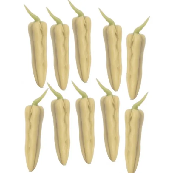 10 Dollhouse Miniature Hot Peppers