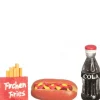 Dollhouse Miniature Hot Dog, Fries & Cola